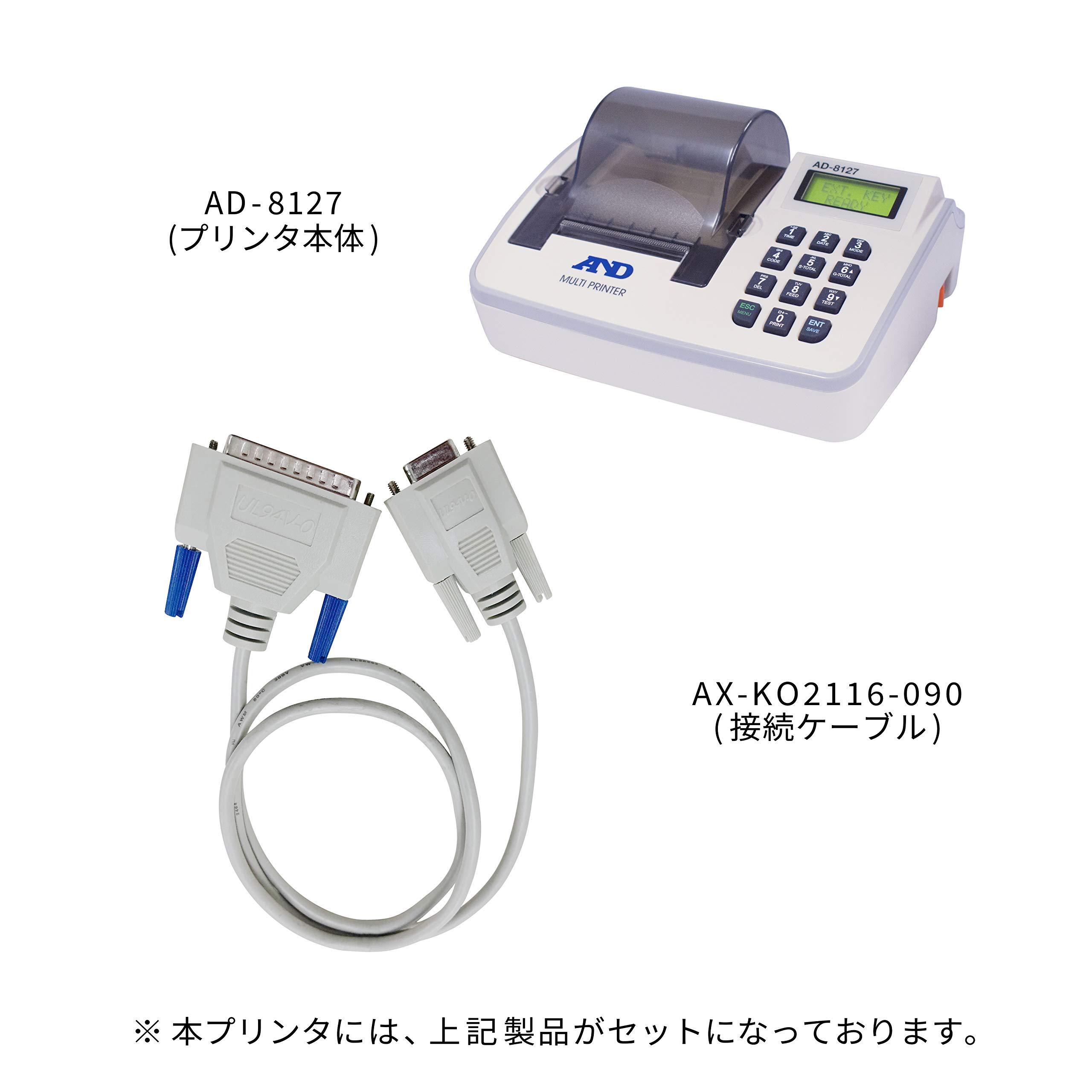 新品・未使用　マルチプリンター AD-8127 ＋ フットスイッチ セット Amazon | A&D マルチプリンター AD-8127 （GPシリーズ接続用部品セット